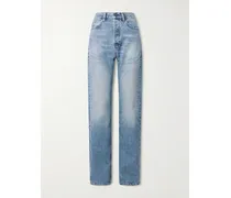 The Stack High-rise Straight-leg Jeans - Blue