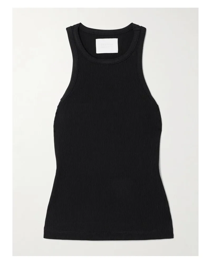 Citizens of humanity Akira Tanktop Aus Rippstrick - Schwarz Schwarz