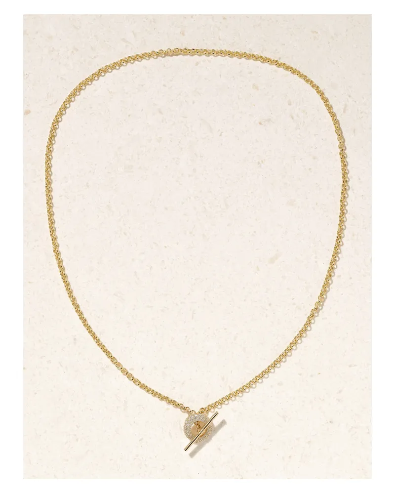 Stone & Strand Kette Aus 14 Karat Gold Mit Diamanten Gold