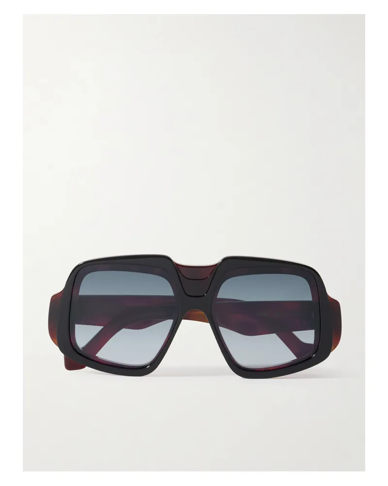 Loewe Anagram Oversized-pilotensonnenbrille Aus Azetat In Hornoptik - Braun Braun