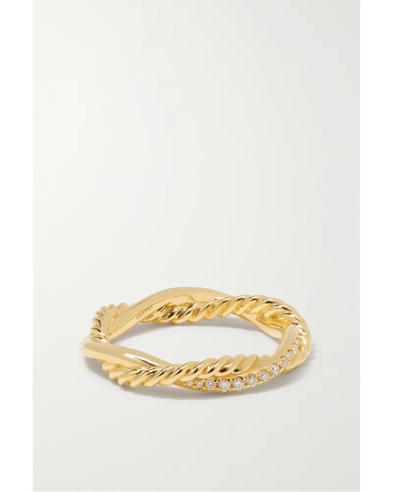 David Yurman Petite Infinity Ring aus 18 Karat Gold