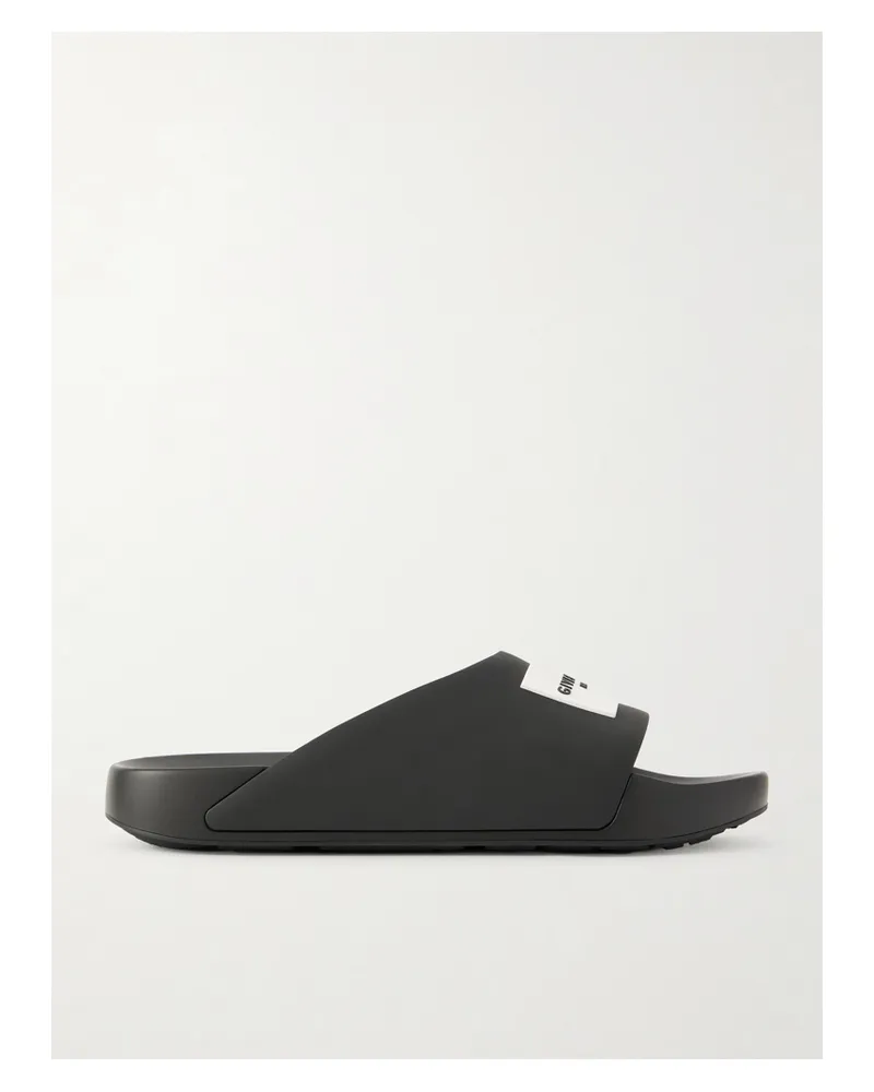 Givenchy Rubber Slides - Black Black