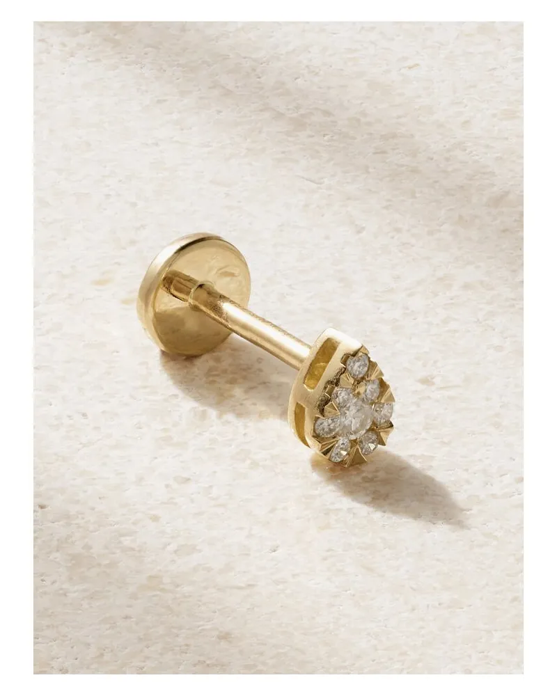PERSEE Einzelner Ohrring Aus 18 Karat Gold Mit Diamanten Gold