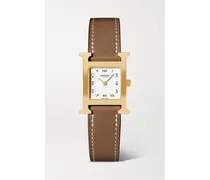 Heure H 25 Mm Kleine Uhr aus Vergoldetem Edelstahl