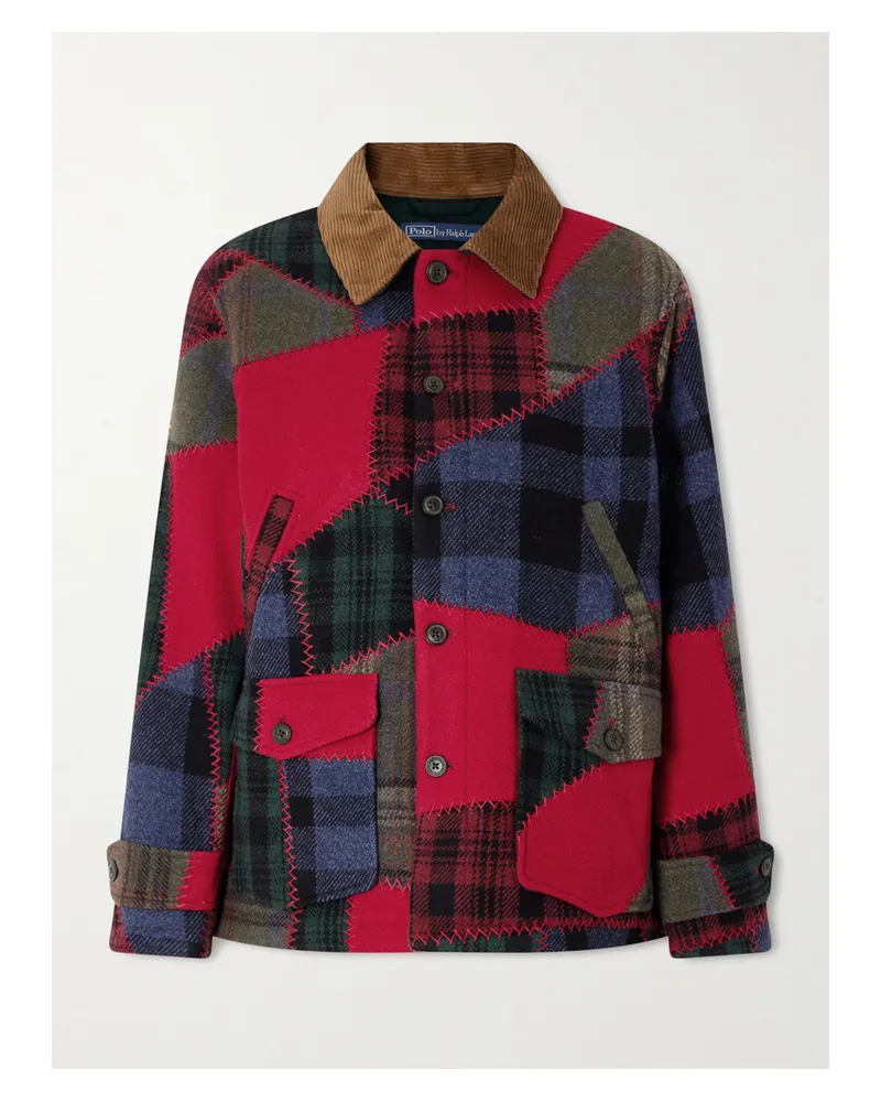 Ralph Lauren Patchwork Wool-blend Coat - Multi Multi