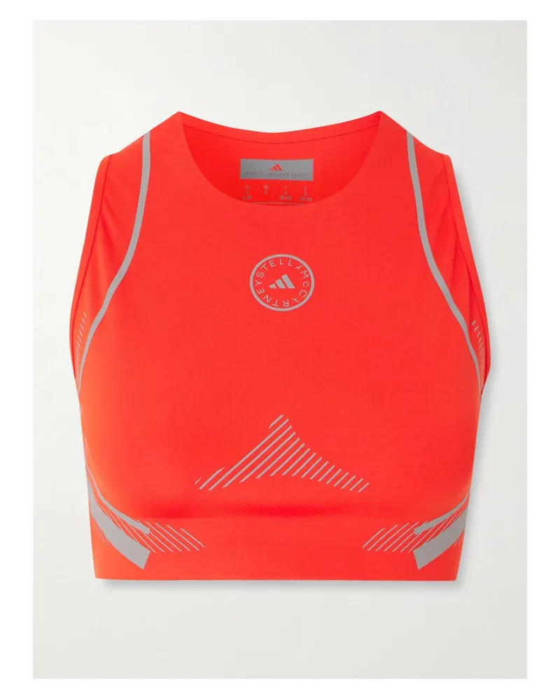 adidas Truepace Sport-bh Aus Recyceltem Stretch-jersey - Rot Rot