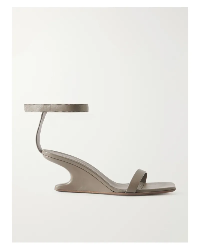 Rick Owens Cantilever Wedges Aus Leder Mit Keilabsatz - Braun Braun