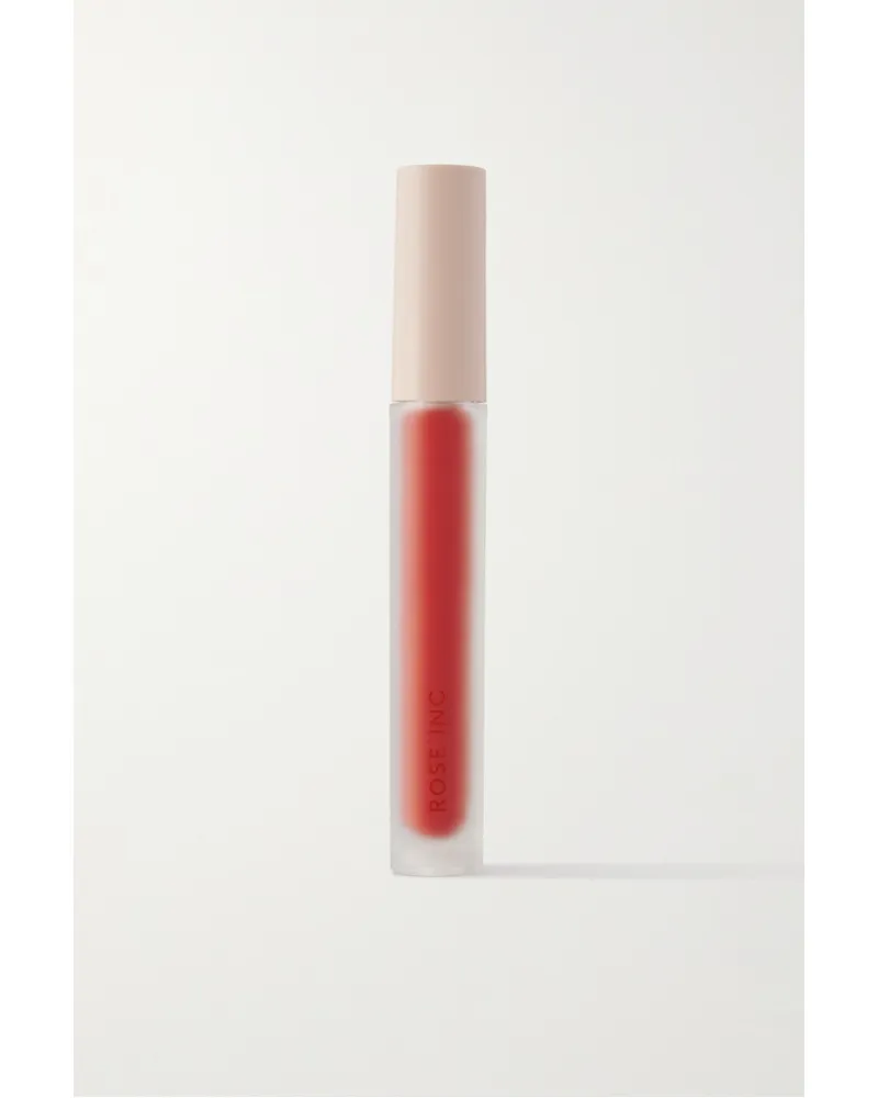 ROSE INC Lip Cream Weightless Matte Color – Mortal Flame – Flüssiger Lippenstift Farblos