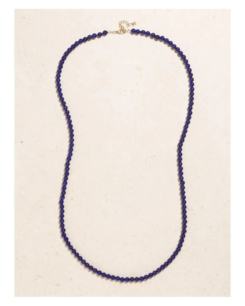 MATEO Kette Mit Lapislazuli Und Details Aus 14 Karat Gold Gold