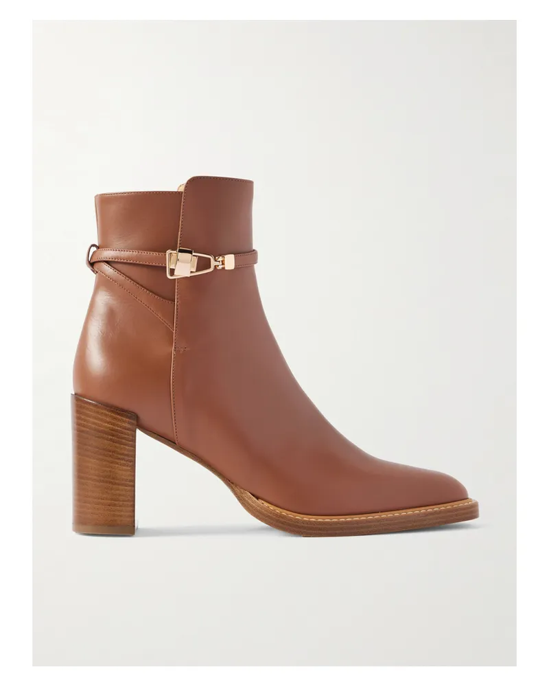 Gabriela Hearst Nina Ankle Boots Aus Leder - Braun Braun
