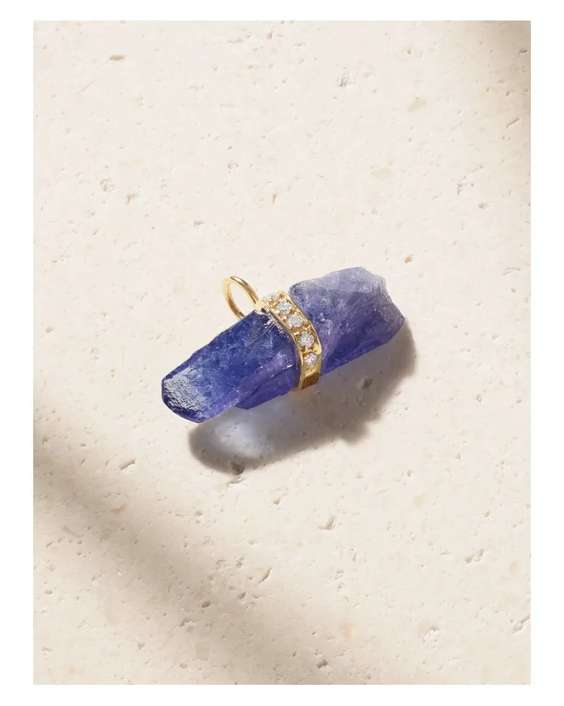 JIA JIA Anhänger Aus 14 Karat Gold Mit Tansanit Und Diamanten - Blau Blau