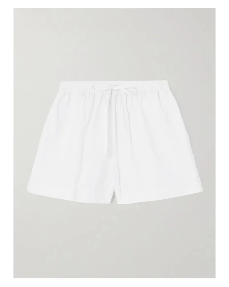 Matteau Shorts Aus Biobaumwollpopeline - Weiß Weiß
