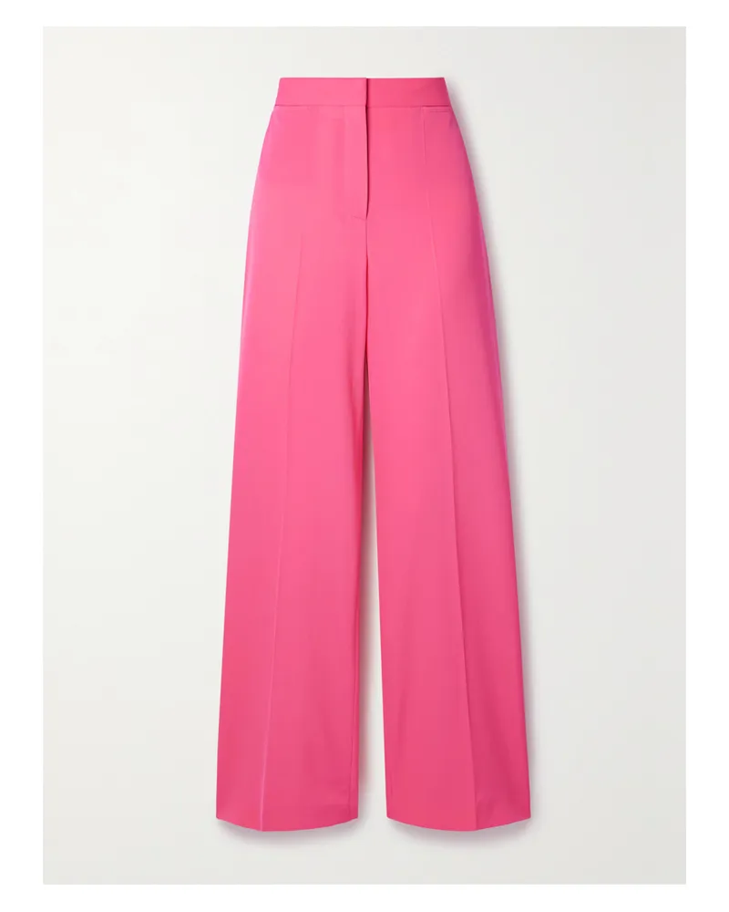 Stella McCartney Net Sustain Hose Mit Weitem Bein Aus Twill Aus Einer Wollmischung - Pink Pink