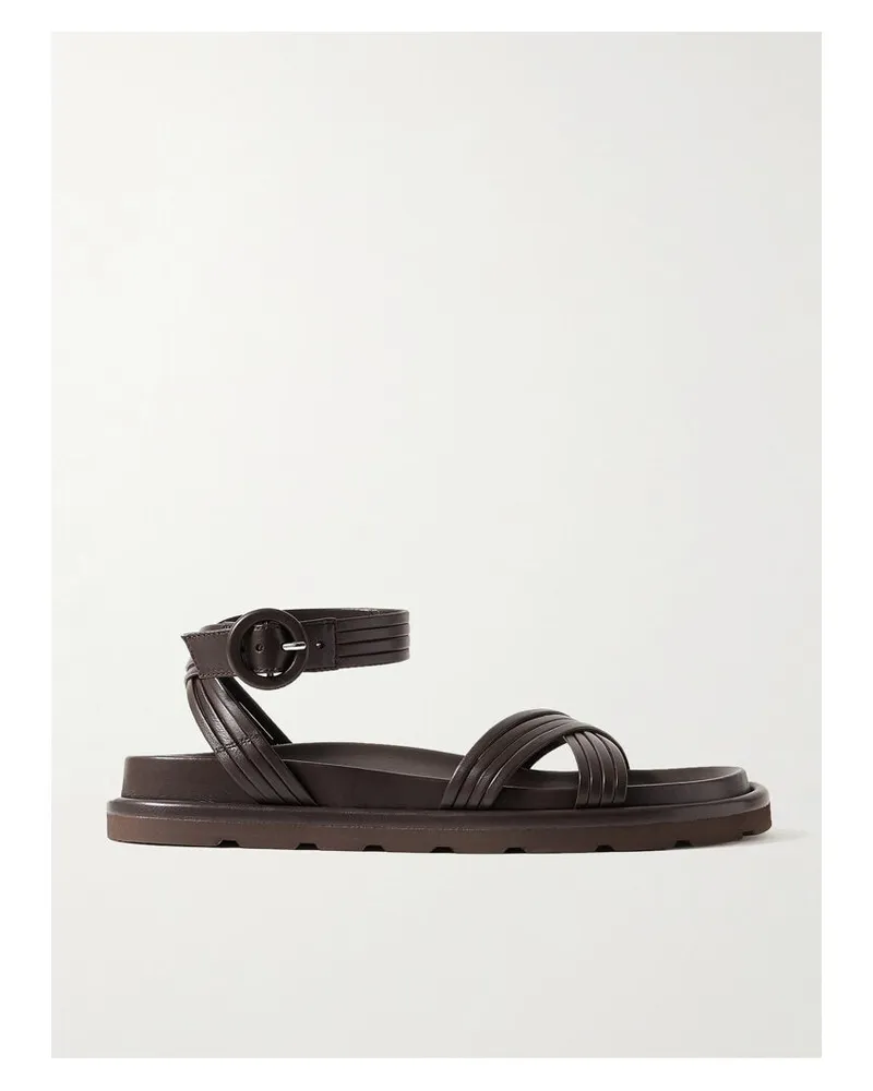 Gianvito Rossi Lianne Sandalen Aus Leder - Braun Braun