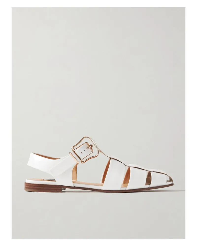 Gabriela Hearst Zoey Sandalen Aus Leder - Weiß Weiß
