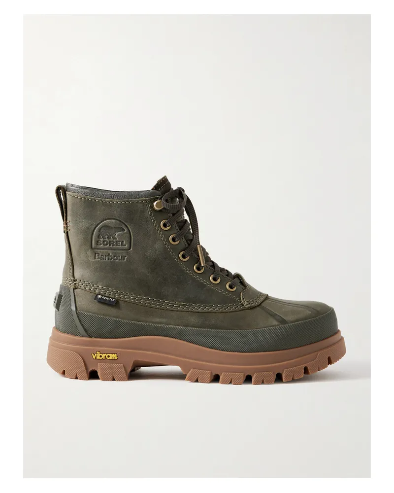Sorel Barbour Daystorm Horizon™ Ankle Boots Aus Leder Und Gore-tex - Grün Grün