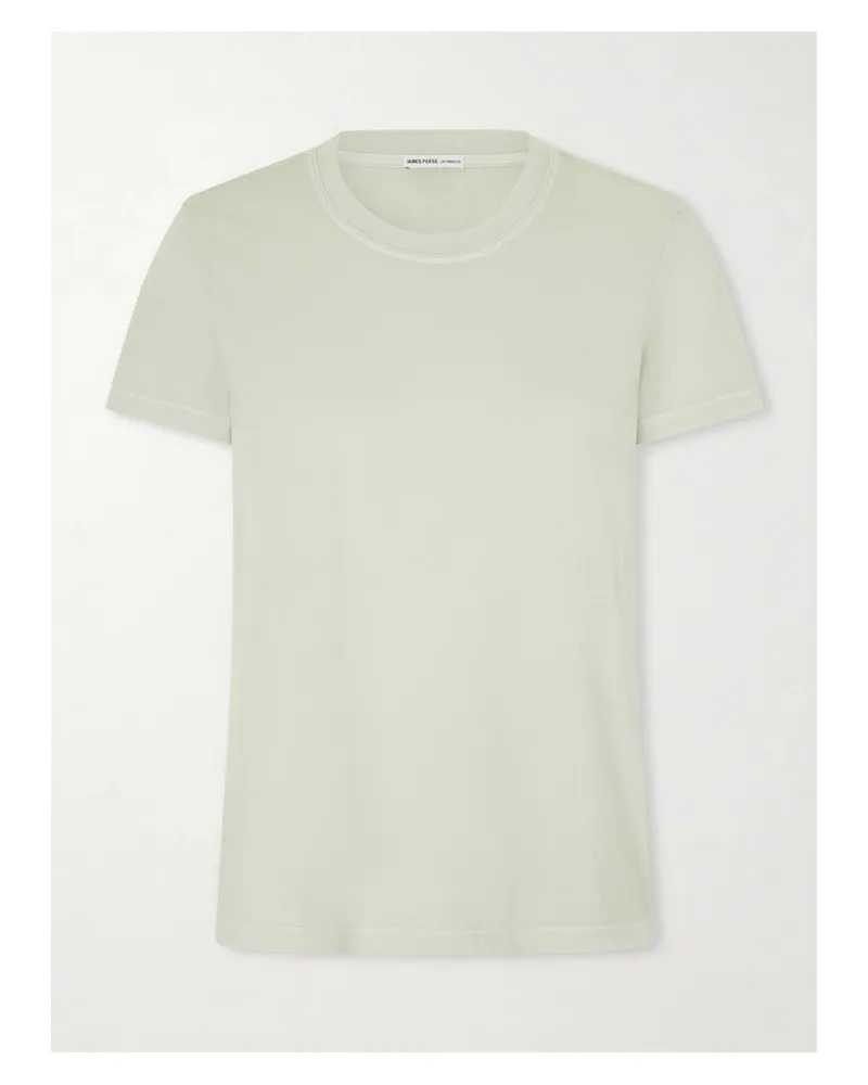 James Perse Vintage Boy Cotton-jersey T-shirt - Green Green