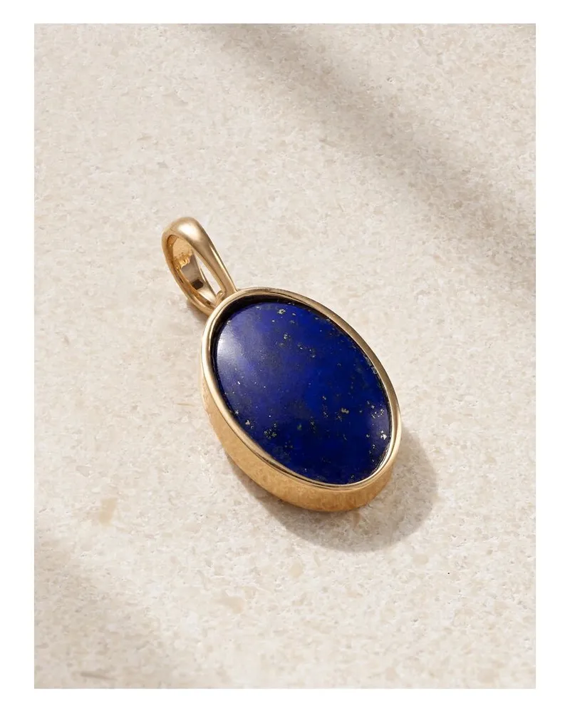 Marla Aaron Anhänger Aus 14 Karat Gold Mit Lapislazuli Gold