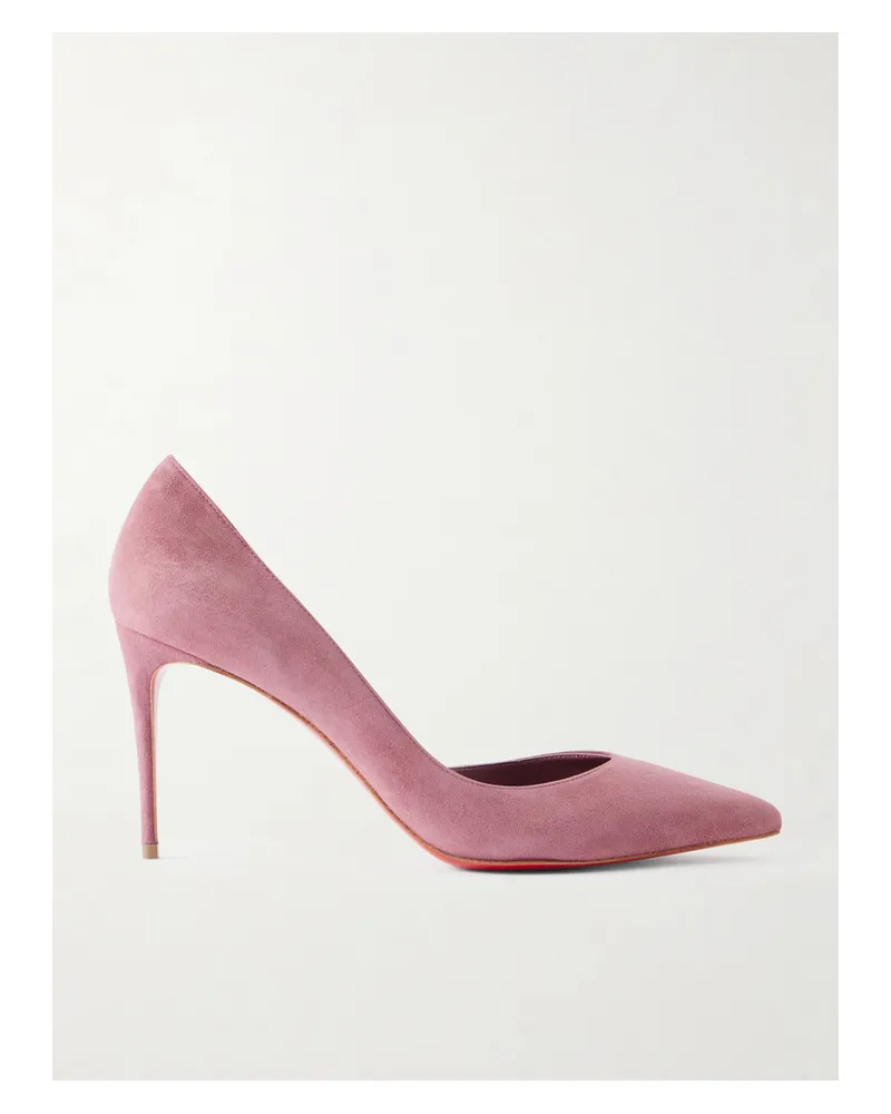Christian Louboutin Iriza 85 Pumps Aus Veloursleder - Pink Pink