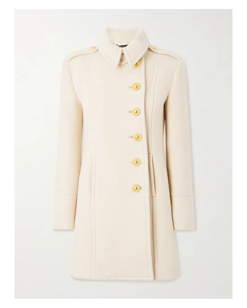 Tom Ford Mantel Aus Einer Woll-kaschmirmischung - Creme Creme