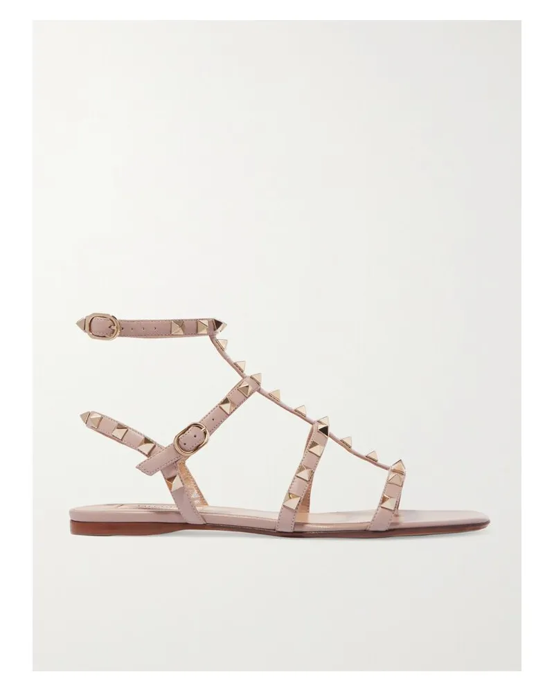 Valentino Garavani Valentino Garavani Rockstud Sandalen Aus Leder - Pink Pink