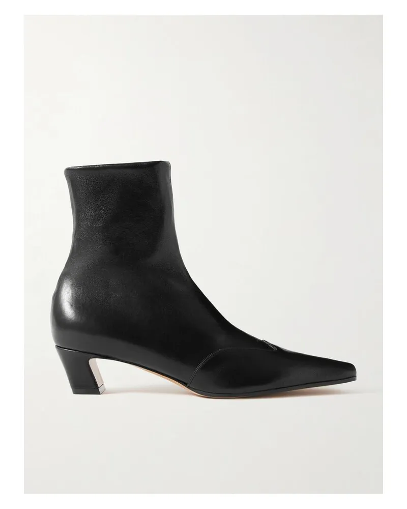 KHAITE Nevada Ankle Boots Aus Leder - Schwarz Schwarz