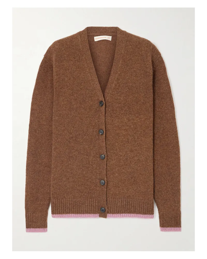 &Daughter Cardigan Aus Wolle - Braun Braun