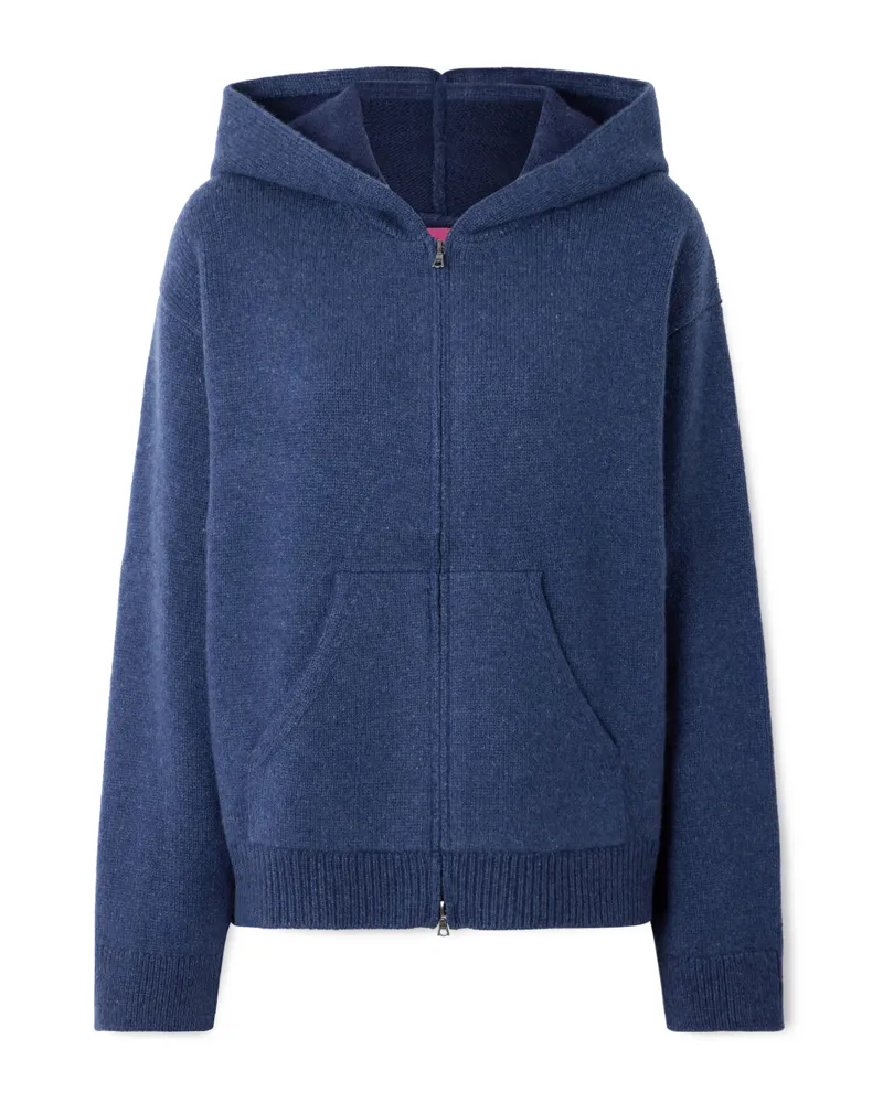 The Elder Statesman Canyon Kapuzenjacke Aus Kaschmir - Blau Blau