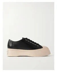 Marni Pablo Sneakers aus Leder mit Plateau Schwarz