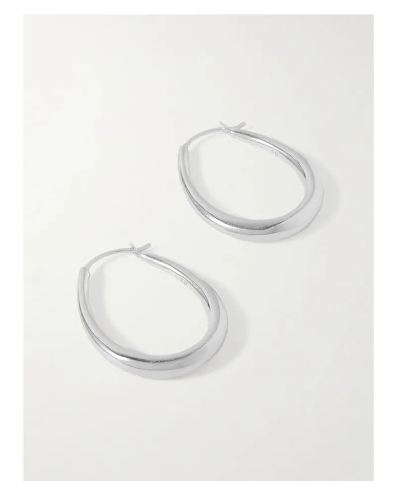 Sophie Buhai Egg Small Creolen Aus Silber Silber