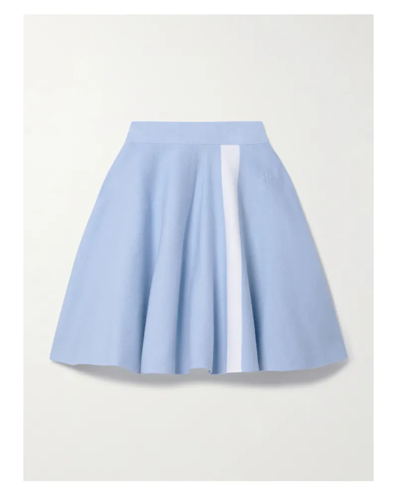 J.W.Anderson Minirock Aus Einer Baumwollmischung Mit Streifen - Blau Blau