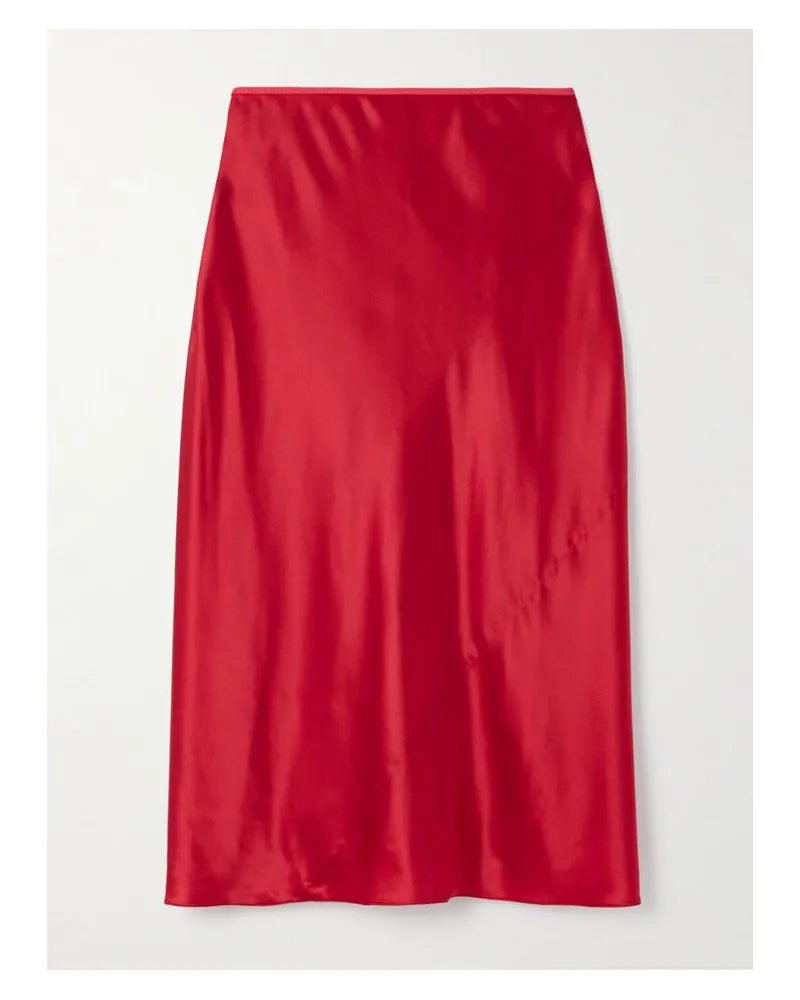 Dries van Noten Midirock Aus Stretch-seidensatin - Rot Rot