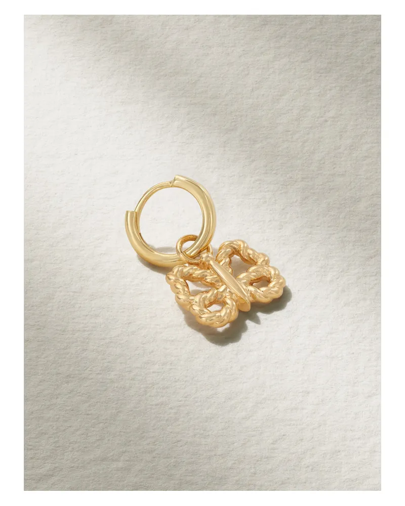 Alison Lou Butterfly Streamer Einzelne Creole Aus 14 Karat Gold Gold