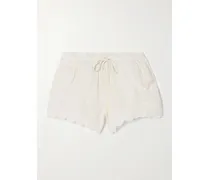Lola Shorts Aus Ramie Mit Stickereien - Neutral