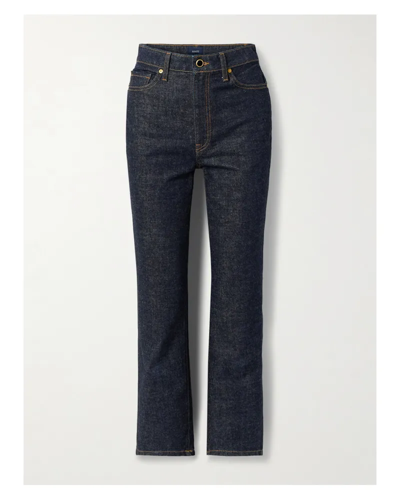 KHAITE Abigail Hoch Sitzende Jeans Mit Geradem Bein - Blau Blau