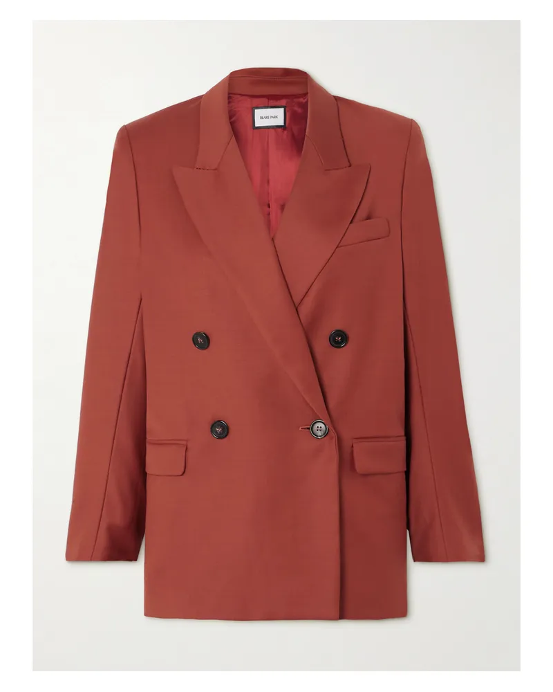BEARE PARK Doppelreihiger Blazer Aus Wolle - Metallic Metallic