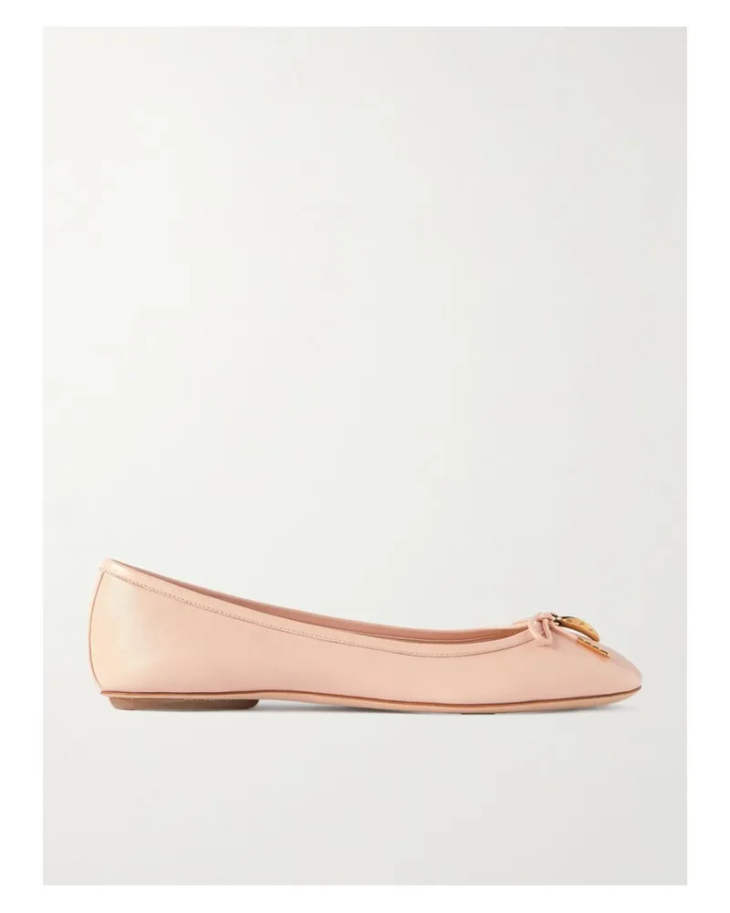 Chloé Iris Ballerinas Aus Leder Mit Verzierungen - Neutral Neutral