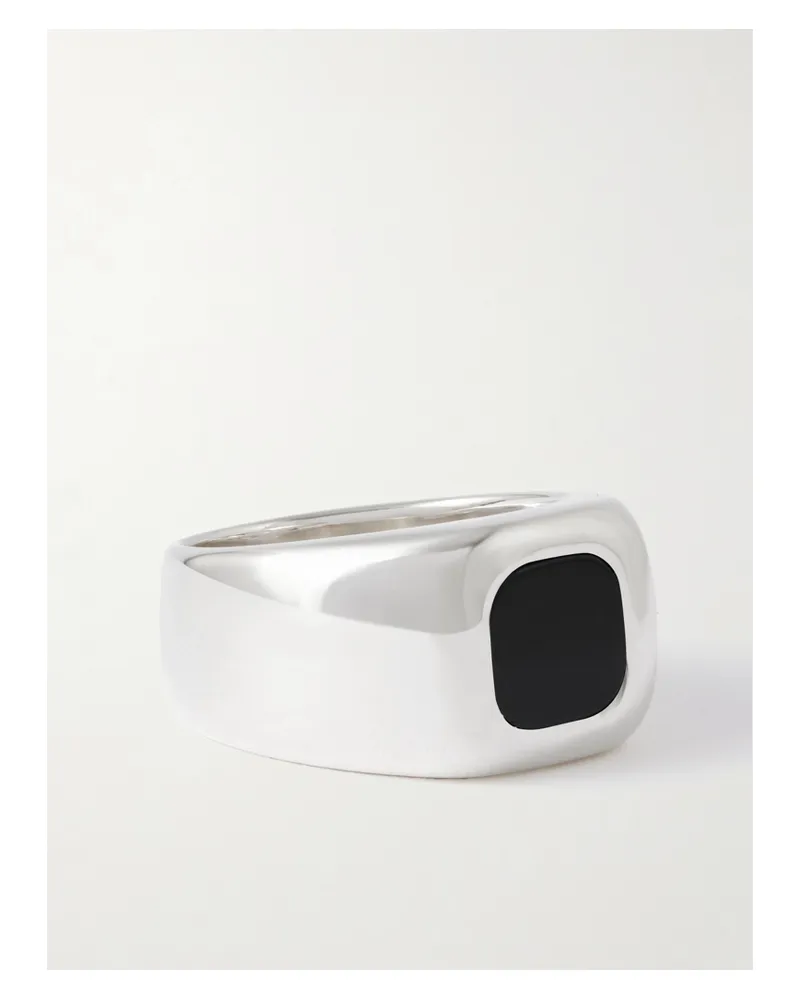 Sophie Buhai Godfather Silver Onyx Ring Silver