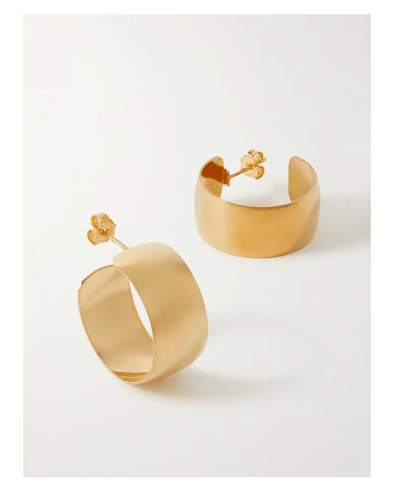 Loren Stewart Midi Dome Creolen Aus Gold-vermeil Gold