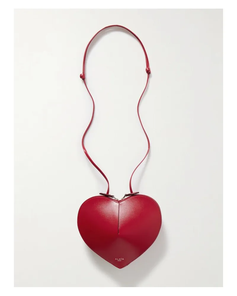 Alaïa Le Coeur Schultertasche Aus Leder - Rot Rot