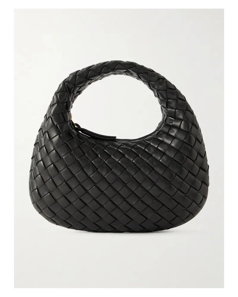 Bottega Veneta Baby Veneta Intrecciato Leather Tote - Black Black