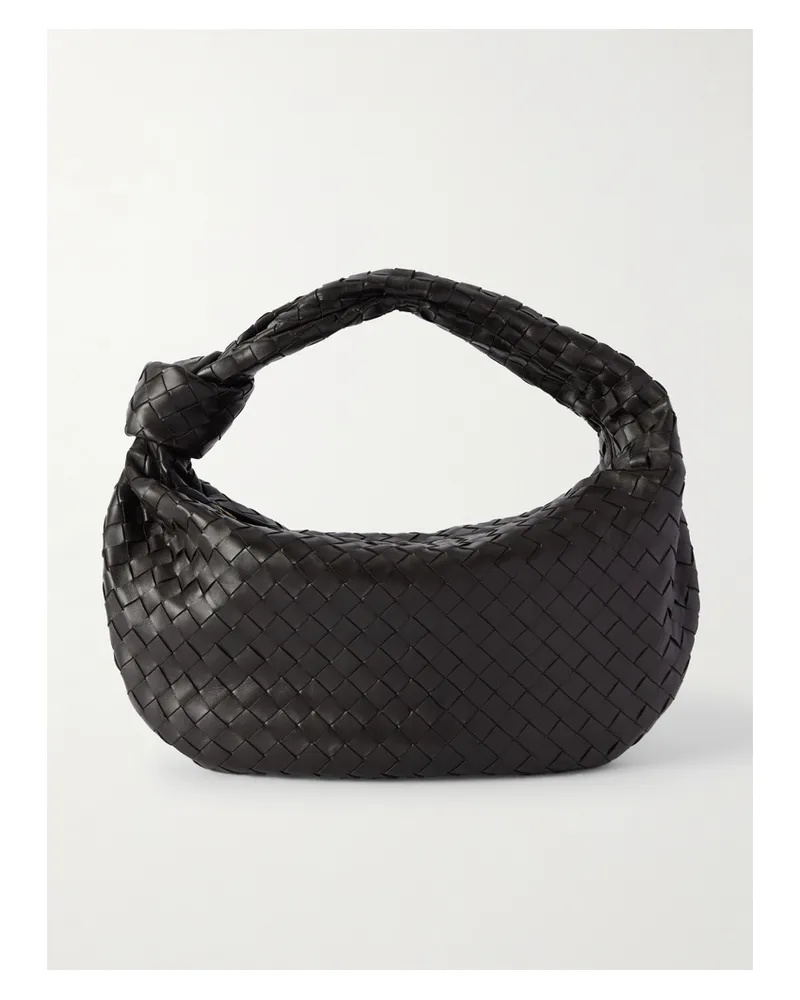 Bottega Veneta Jodie Small Knotted Intrecciato Leather Tote - Brown Brown