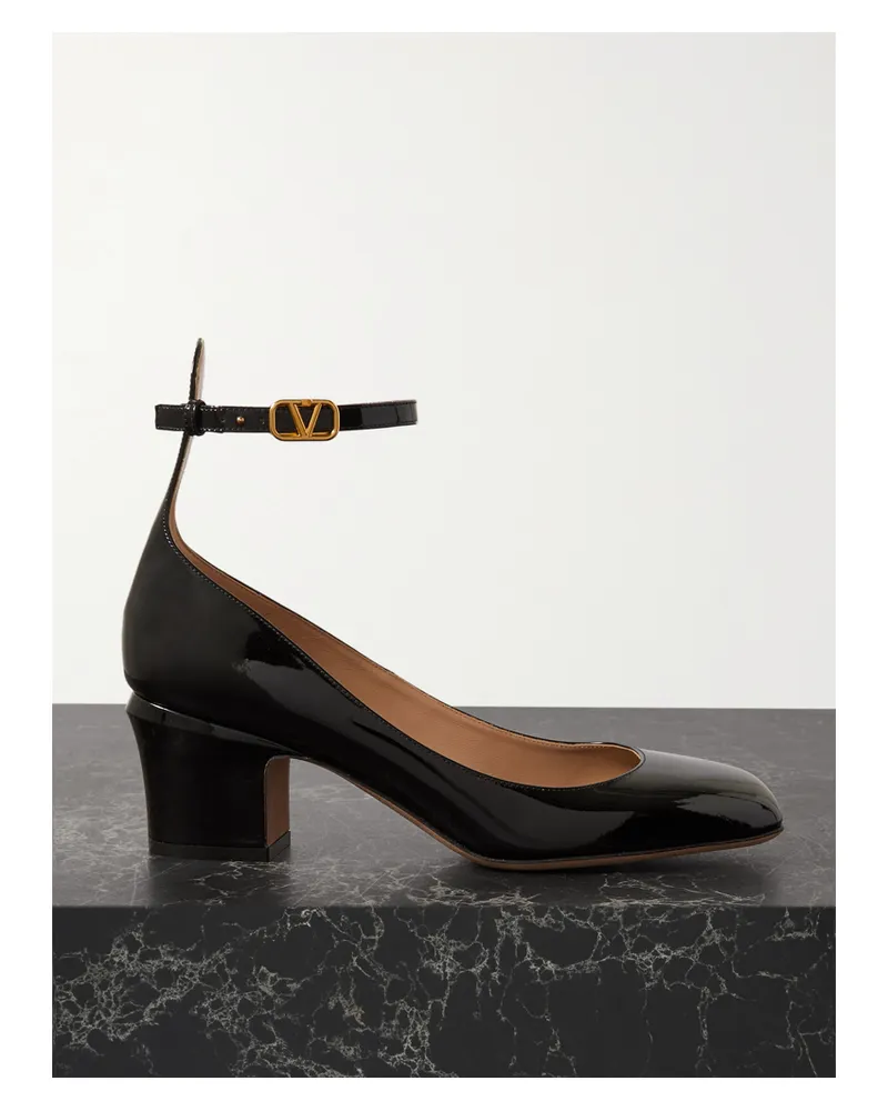 Valentino Garavani Valentino Garavani Tan-go 60 Pumps Aus Lackleder - Schwarz Schwarz