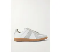 Replica Sneakers Aus Leder Und Veloursleder - Wollweiß