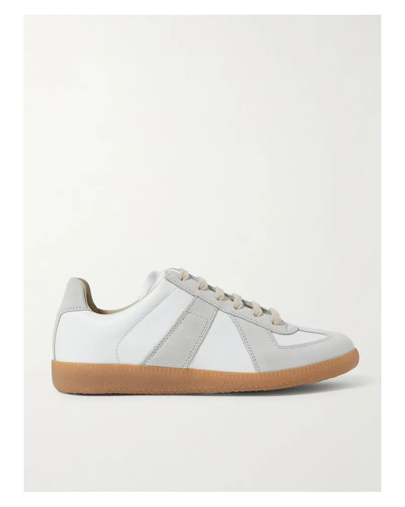 Maison Margiela Replica Sneakers Aus Leder Und Veloursleder - Wollweiß Wollweiß