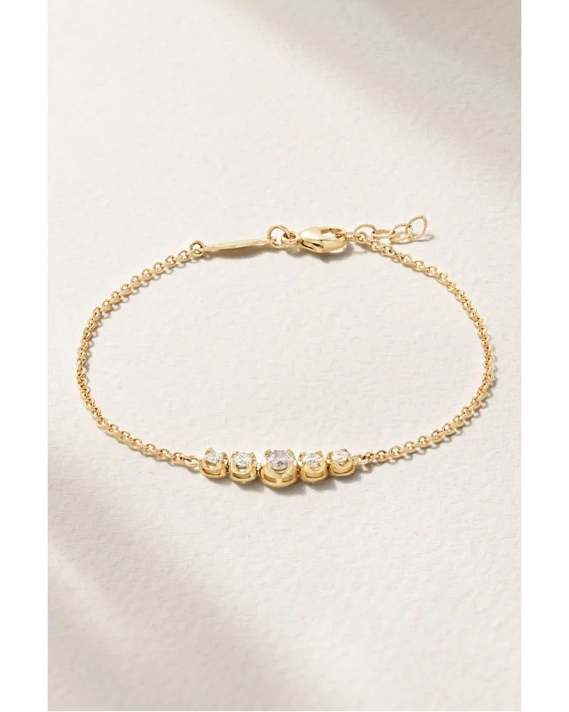 Jacquie Aiche Kate Armband aus 14 Karat  mit Diamanten Gold