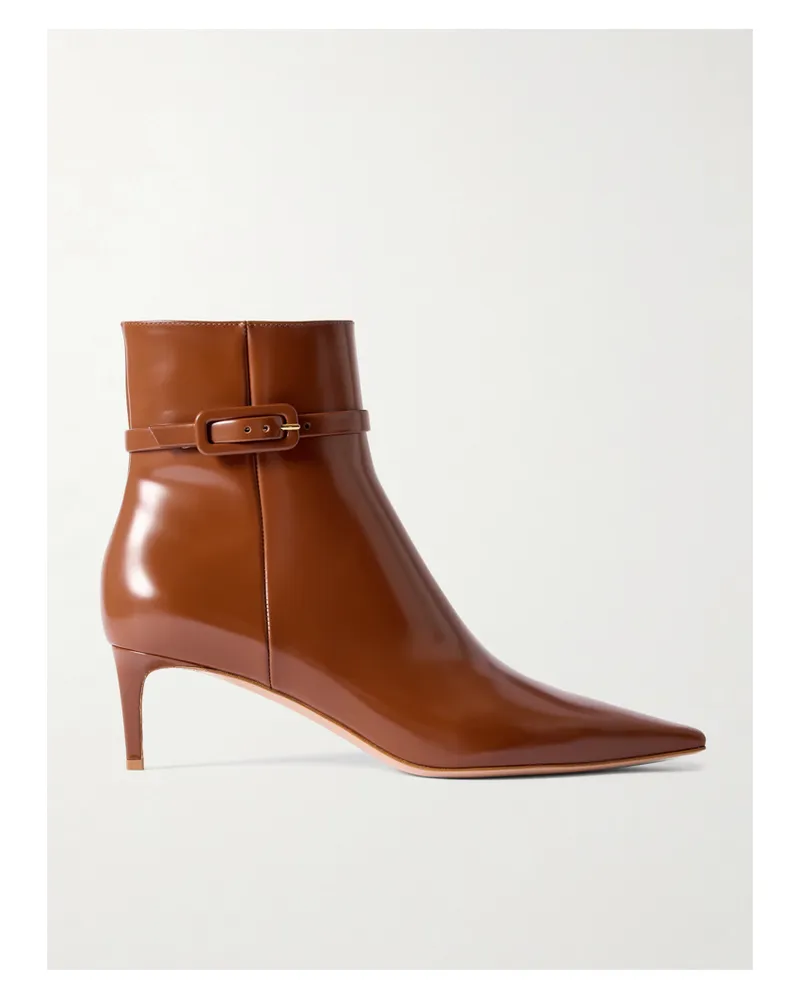 Gianvito Rossi Tokio 55 Ankle Boots Aus Leder - Braun Braun