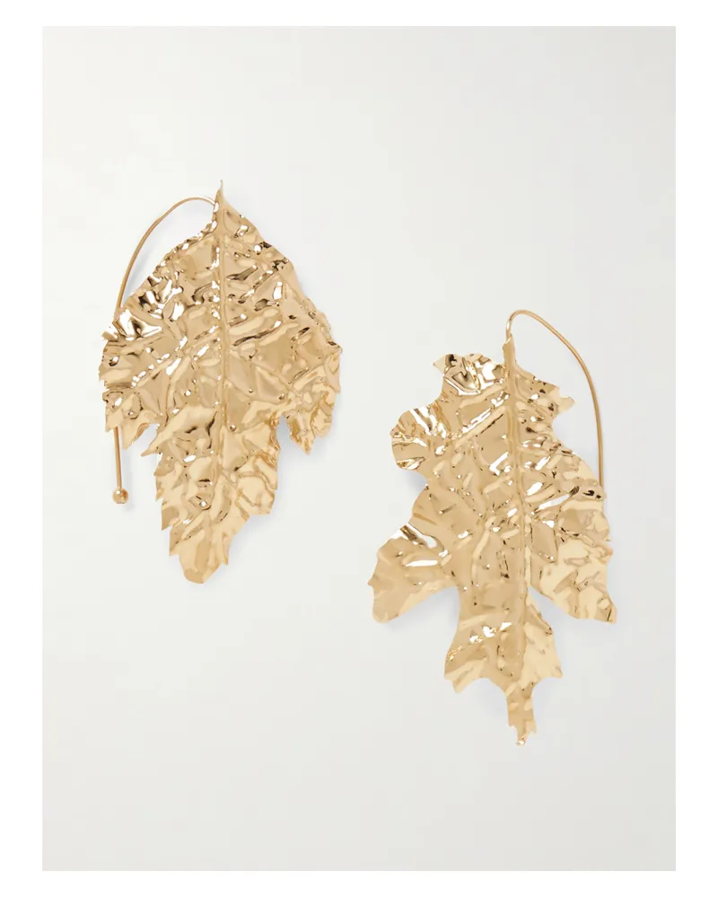 Jil Sander Goldfarbene Ohrringe Gold