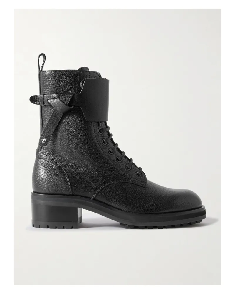 Jimmy Choo Rosabel Schnürstiefel Aus Leder - Schwarz Schwarz