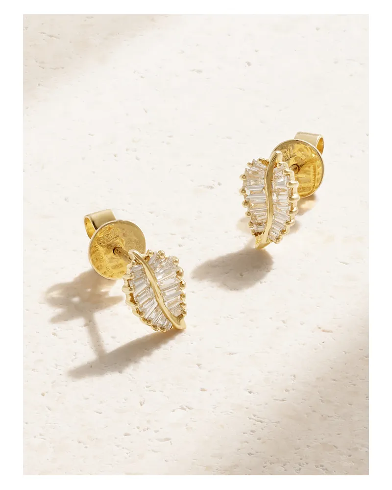 ANITA KO Small Ohrstecker Aus 18 Karat Gold Mit Diamanten Gold